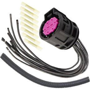 قم بتناسب دودج دارت 2013-2016 Jeep Renegade 2015-2013 Fiat 500x 2016-2017 Fiat 500 2012-2016 Fiat 2015 Halogen/Hid 8-Wire أو 3-Ware Headlip Colling Harness Harness Pigtail 68285243aa