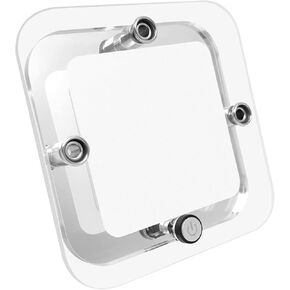 Dream Lighting RV Interior LED Ceiling Light Fixture with Switch 12V Panel Light with Crystal Acrylic Lens - 6000K Cool White Lighting, 3.5inch, 2W