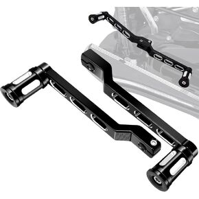 Heel Toe Gear Shifter Lever Pegs Fit for Harley Touring Street Glide Road Glide Road King Electra Glide 1988-2024, Softail FL 1986-Later, Trike 2008-Later, Black, CNC Shift Lever Peg