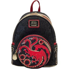 Loungefly House of the Dragon All Over Print House Targaryen Sigil Mini Backpack