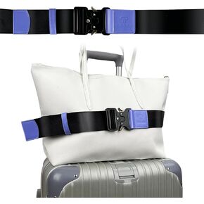 Luggage Straps for Carry On, Vethers Add a Bag Travel Belt, Hands Free Luggage Helper, Adjustable and Stylish Belt with Metal Buckles for Second Bag, Tote, Airport Travel Accessory (Leopard)