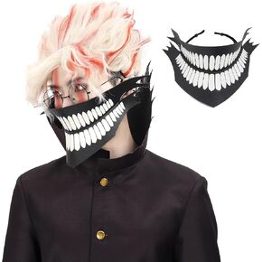 DAZCOS Anime Print Mask Takakura Ken Outfit Merch Cartoon Cosplay Costume Accessories for Halloween Christmas Party