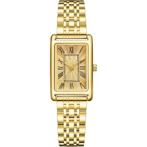 BESTKANG Rectangle Watches for Women Stainless Steel Strap Womens Watch Dainty Fashion Waterproof Square Women's Wrist Watch