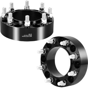 YIZBAP 2PCS 8x170 Hubcentric Wheel Spacers, 2 inch 8x170mm Wheel Spacers 124.9mm Hub Bore with 14x1.5 Thread Pitch for 2003-2023 F250, F350, 2003-2023 F250 Super Duty, F350 Super Duty, Excursion