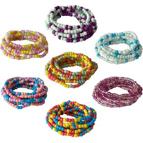 Waist Chain,Waist Chains for Women,Belly Chains for the Waist,Colorful Waist Beads for Women,Colorful Adjustable Waist Necklace,Summer Bikini Beaded for Women
