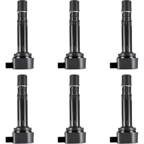 Ignition Coil Pack UF624 Compatible with Acura 2010-2013 MDX 2013-2015 RDX 2010 ZDX V6 3.7L, for Honda 2009-2015 Pilot V6 3.5L 2009-2014 Ridgeline, Coil Packs Replace E1124 52-2077 IC727 Set of 6