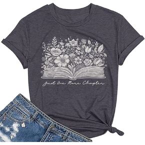 It’s a Good Day to Read A Book Shirt Womens Book Lover Teacher Shirts Bookworm Reading Retro Floral Bookish Shirts