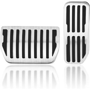 Non-Slip Foot Pedal Cover Compatible for Land Rover Range Rover Velar 2018-2025, Compatible for Jaguar F-Pace XE XF 2016-2024 Accessories, Brake Gas Accelerator Pedal Cover Not Drill