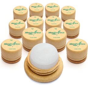 Menthol Stone, Refreshing and Cooling Menthol Macaron for Migraine Relief, Apply to Forehead and Neck, Menthol Spa Massage, Pure Crystal Menthol, 0.22 oz (1 Pack)