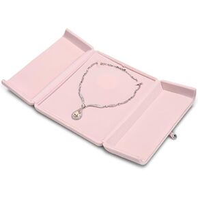 Oirlv Pink Velvet Jewelry Backaging Box Pendant Accordant Display Case Case Case.
