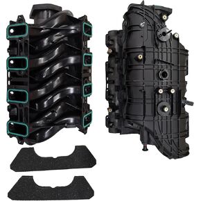 Upper Intake Manifold Assembly With Gaskets Replacement | Compatible With 15-20 Chevrolet Express 2500/3500/4500, 16-18 LCF 3500, 15-19 Silverado 2500 HD/3500 HD, 15-20 GMC Savana 2500 | 12597600