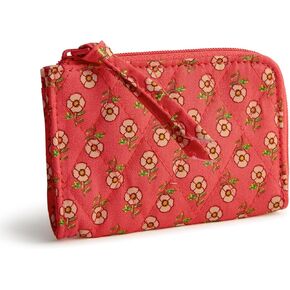 Vera Bradley Premium Cotton Zip Card Pouch