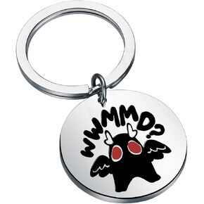 فادبوك موثمان ألهمت سلسلة المفاتيح العشاق عاشق هدية هدية Mothman Motchandise