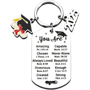 Raddimelo 2025 Graduation Gifts for Her Him - Class of 2025 Senior Gifts for Teen Girls 2025，High School College Phd Graduation Keychain for Women Men Students Friends Nurse