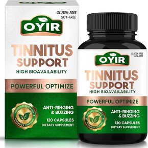 Tinnitus Relief for Ringing Ears Supplement - 1200mg, Relieve Ear Ringing & Reduce Ear Noise/Buzzing, 120 Capsules (60-Day Supply)
