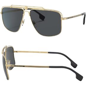 Versace VE2242 MEDUSA RECTANGLE Shape Sunglasses with eSHADES Luxury Eyewear kit Bundle