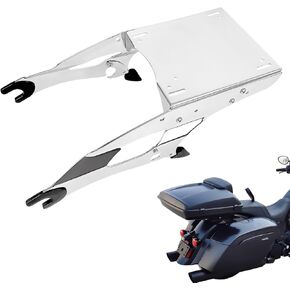 Black Luggage Rack Mount Top Case Box متوافق مع الهندي Dark Horse Challenger Chieftain Roadmaster Springfield Pursuit Vintage Chief Limited 2014-2023