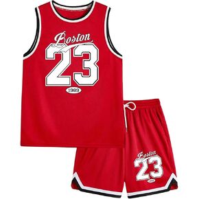 Men's 2 Piece Outfits Number Letter Print Crew Neck Tank Top and Drawstring Waist Shorts Tracksuits Set
