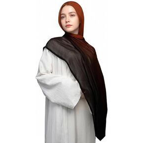 Ombre Hijab for Women Modal Muslim Hijabs Headwraps for Ramadan