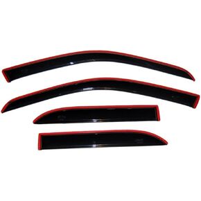 Auto Ventshade [AVS] in-Channel Rain Guards for 2022-2025 Jeep Wagoneer | Window Vent Visors, 4 pcs. - Smoke | 194507