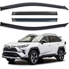 Rain Guards for Toyota RAV4 2019-2024, Vent Deflector,Original Window Deflectors, 4Pcs,2019 2020 2021 2022 2023 2024