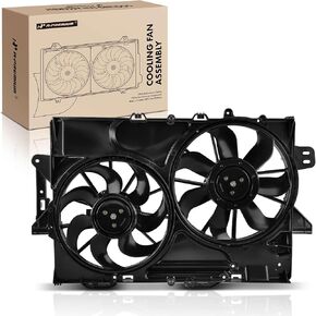 A-Premium Engine Radiator Cooling Fan Assembly Compatible with Select Chevrolet & GMC Models - Equinox, Terrain, 2013 2014 2015 2016 2017, 3.6L - Replace# 25952780