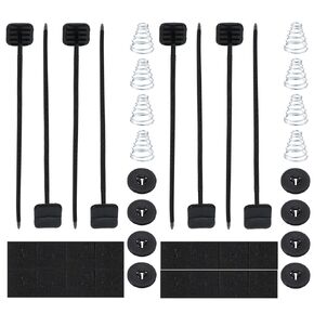 2 Sets Fan Mounting Kit, Radiator Mounting Kit, Universal Car Radiator Zip Ties, Electric Cooling Fan Mounting Kit Compatible with Transmission Cooler and Electric Cooling Fan for Car Vehicle