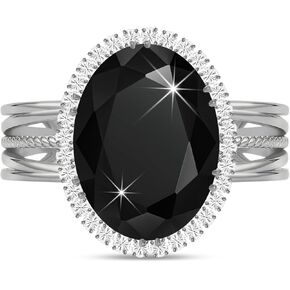 حلقات قابلة للتعديل من طراز Lineawe Birthstone للنساء ، حلقات بيان الذهب/الفضة/الوردية ، خاتم الكوكتيل الكريستالي المزيفة المليون ، مجوهرات زي الزركونيا المكعب