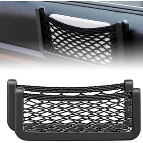 3PC Car Interior Storage Mesh Bag Mixed LoadingABS Plastic Frame Car Storage Mesh Bag For Managing Mobile Phones, Glasses, Cards