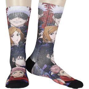 BioWorld Jujutsu Kaisen Men anime anime Art Socked Crew Sock