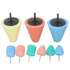 مجموعة مخروطات مخروطية مخروطية Jadeshay 9pcs ، تلميع البولنديين ، كرة محفوظة للعبور وتفاصيل السيارات وتفاصيل السيارات