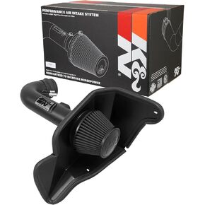 K&N Cold Air Intake Kit: Increase Acceleration & Engine Growl, Guaranteed to Increase Horsepower up to 19HP: Compatible with 5.0L, V8, 2015-2017 Ford Mustang, 71-3535