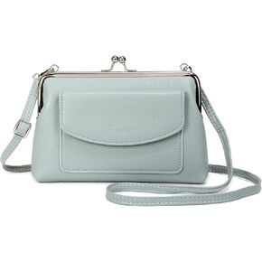 نساء كتف صغير كروس كيس قبلة قفل مصمم الأزياء محفظة الهاتف in Kuwait