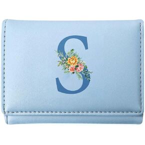Wallet for Girls Women,Girls Wallets for Kids 8-10,Trifold Leather Teen Girl Wallet Organizer,Cute Front Pocket Wallets with 7 Card Slots & Heart ID Window,Birthday Gifts for Mom Sister Initial K in Saudi Arabia