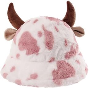 Fuzzy Bucket Hats Plush Bucket Hat Cap Warm Soft Fisherman Hat Adjustable Winter Spring Furry Fur Bucket Hat for Women Girls