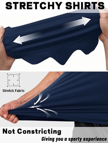 Men's Sleeveless Tank Top Quick Dry UPF 80+ Sun Protection Lightweight Athletic Gym Workout Muscle Shirts in Kuwait