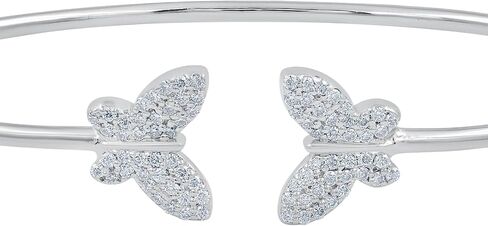 Tishavi GRA معتمد من Moissanite Bangle 925 Sterling Silver White Gold مطلية مفتوحة للنساء ، 0.85-1.50 CTS Moissanite Cuff Pracelets الذكرى السنوية in Kuwait