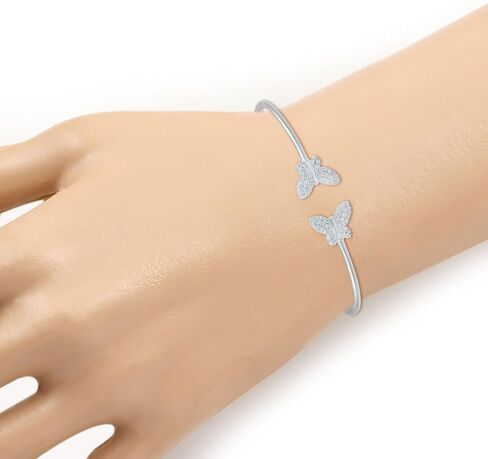 Tishavi GRA معتمد من Moissanite Bangle 925 Sterling Silver White Gold مطلية مفتوحة للنساء ، 0.85-1.50 CTS Moissanite Cuff Pracelets الذكرى السنوية in Kuwait