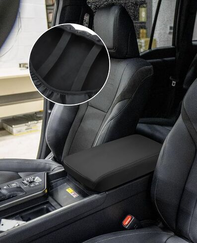 INTGET for 2024 2025 Lexus GX 550 Center Console Cover Leather with Thin Pad Center Arm Rest Cover Middle Console Protector for Lexus GX 550 Accessories 2024 2025 (Black Stitches) in Saudi Arabia