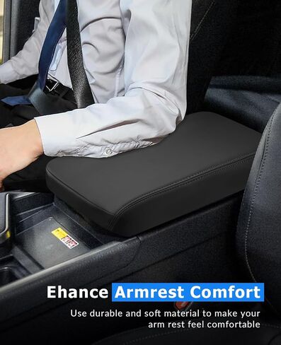INTGET for 2024 2025 Lexus GX 550 Center Console Cover Leather with Thin Pad Center Arm Rest Cover Middle Console Protector for Lexus GX 550 Accessories 2024 2025 (Black Stitches) in Saudi Arabia