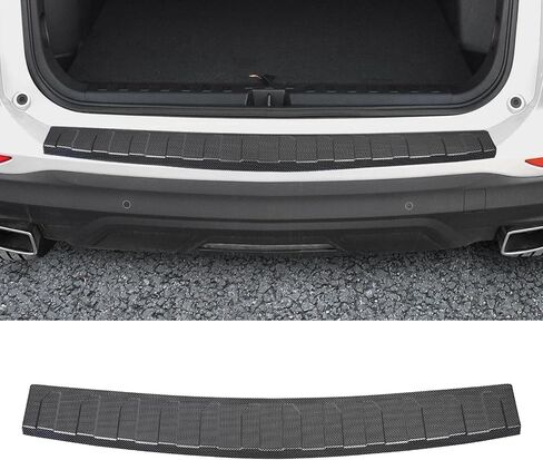 YOJOJOCO Exterior Rear Bumper Protector Compatible with Chevy Equinox 2024 2023 2022 2021 2020 2019 2018 Accessories ABS Material Rear Bumper Guard Trunk Sill Protector (Carbon Fiber Texture) in Saudi Arabia