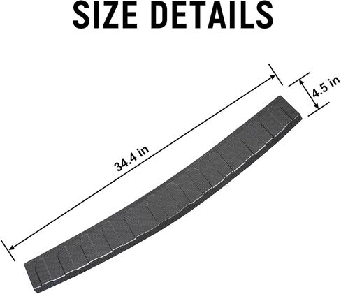 YOJOJOCO Exterior Rear Bumper Protector Compatible with Chevy Equinox 2024 2023 2022 2021 2020 2019 2018 Accessories ABS Material Rear Bumper Guard Trunk Sill Protector (Carbon Fiber Texture) in Saudi Arabia