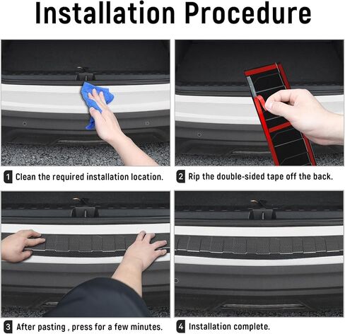 YOJOJOCO Exterior Rear Bumper Protector Compatible with Chevy Equinox 2024 2023 2022 2021 2020 2019 2018 Accessories ABS Material Rear Bumper Guard Trunk Sill Protector (Carbon Fiber Texture) in Saudi Arabia