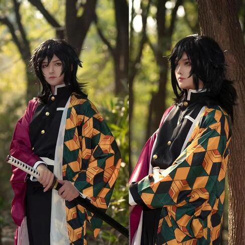 زي Cosplay Anime مع شعر مستعار للبالغين ، ملابس كيمونو موحد أنيمي للرجال والنساء الهالوين in Kuwait