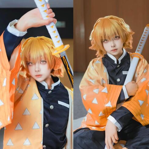 زي Cosplay Anime مع شعر مستعار للبالغين ، ملابس كيمونو موحد أنيمي للرجال والنساء الهالوين in Kuwait