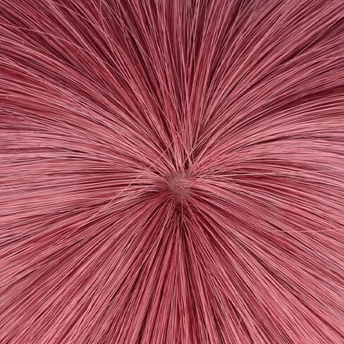 Anime Cosplay Wig Red Hair Wig with Bangs Straight Hair Wig with Long Ponytail Clip Heat Resistant Cosplay Show Wigs for Halloween 75 CM in Kuwait