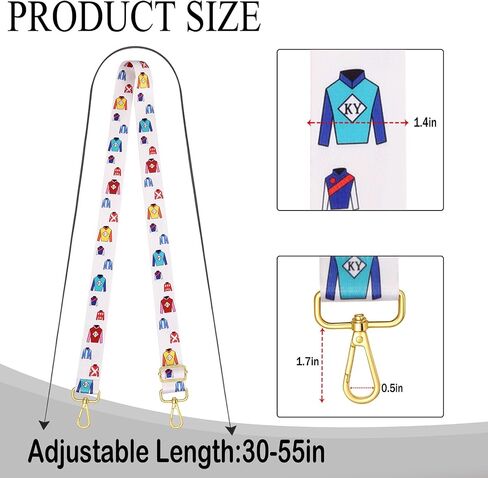 Purse Strap Replacement Kentucky Derby Mother’s Day Graduation Rainbow Pride Western Crossbody Shoulder Bag Straps in Saudi Arabia