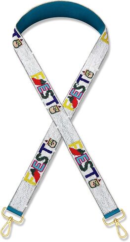 Mexican Purse Strap Beaded FIESTA Purse Strap Replacement Cinco De Mayo Crossbody Bag Straps Mexican Outfit Gifts Party Favors (Style A) in Saudi Arabia