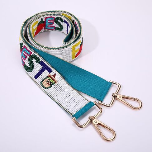 Mexican Purse Strap Beaded FIESTA Purse Strap Replacement Cinco De Mayo Crossbody Bag Straps Mexican Outfit Gifts Party Favors (Style A) in Saudi Arabia