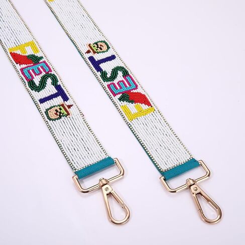 Mexican Purse Strap Beaded FIESTA Purse Strap Replacement Cinco De Mayo Crossbody Bag Straps Mexican Outfit Gifts Party Favors (Style A) in Saudi Arabia